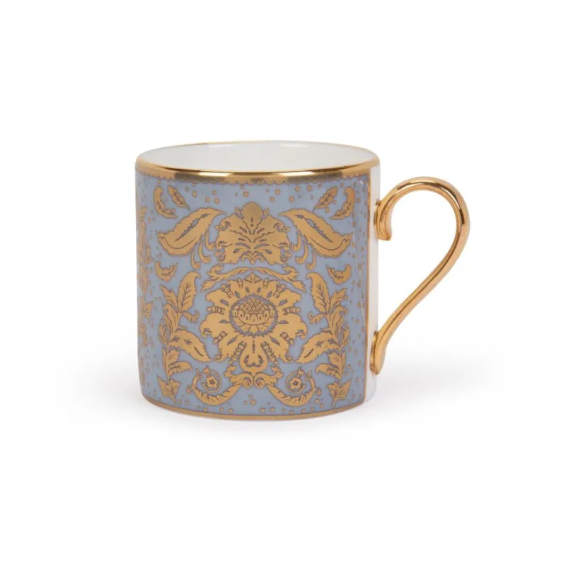 Acanthus Grey Coffee Cup And Saucer Cups & Saucers