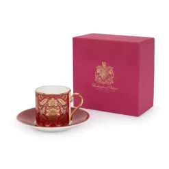 Outlet Acanthus Pink Coffee Cup And Saucer Cups & Saucers