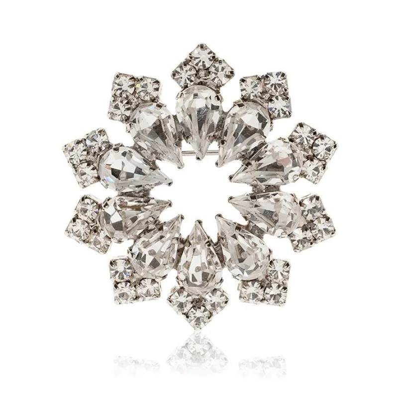 Online Crystal Decagon Brooch Brooches
