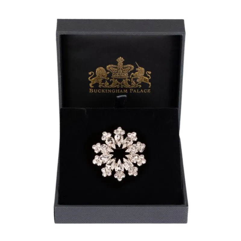 Online Crystal Decagon Brooch Brooches