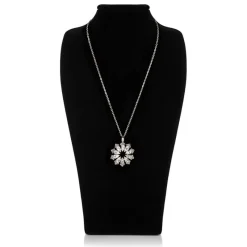 Outlet Crystal Decagon Pendant Necklaces