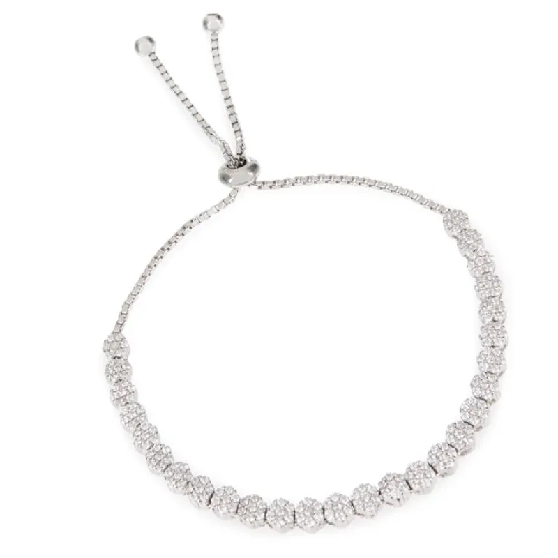 Discount Crystal Flower Friendship Bracelet Bracelets