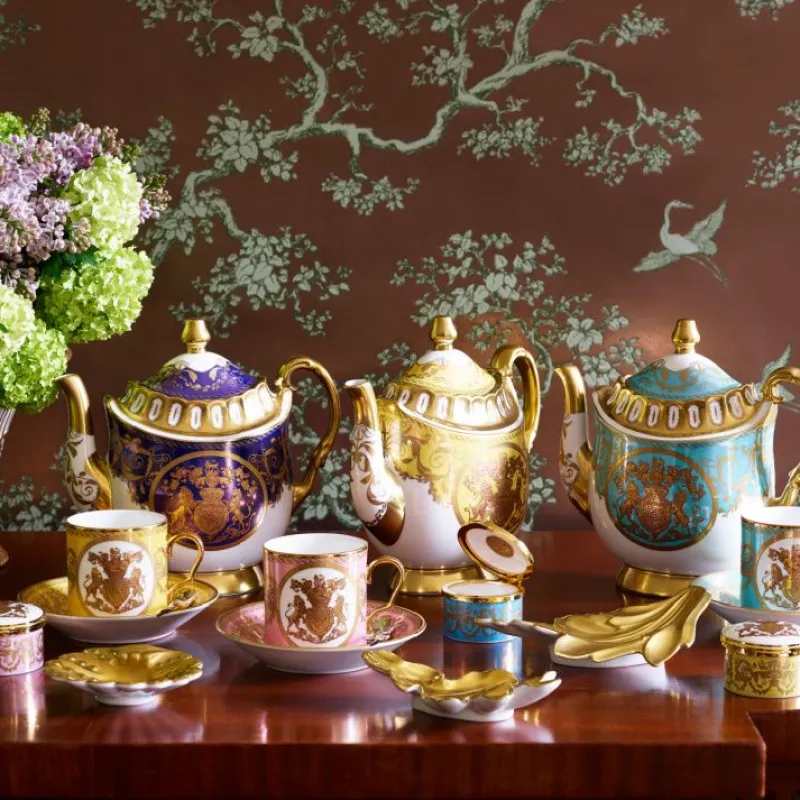 Clearance Lustre Pastel Coffee Cup And Saucer Set Cups & Saucers