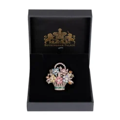 Sale Pastel Flower Basket Brooch Brooches