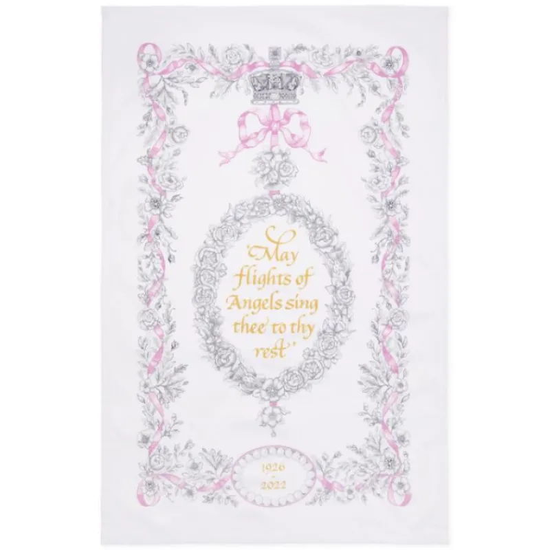 Clearance Queen Elizabeth Ii Commemorative Tea Towel Queen Elizabeth Ii Commemorative Range