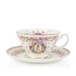 Queen Elizabeth Ii Commemorative Teacup And Saucer Cups & Saucers