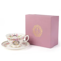 Queen Elizabeth Ii Commemorative Teacup And Saucer Cups & Saucers