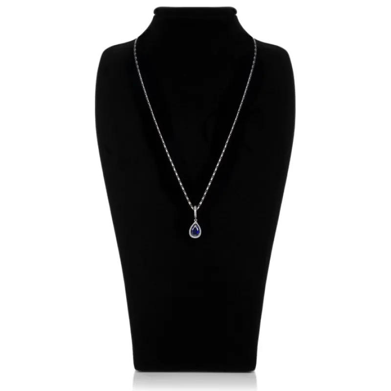 Clearance Sapphire Pendant Necklaces