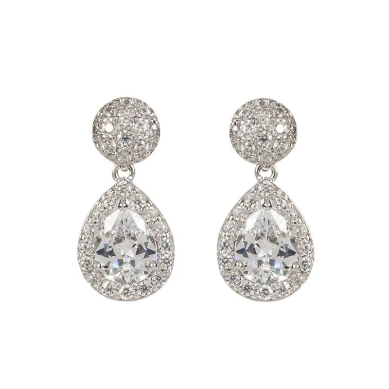 Online Silver Drop Teardrop Earrings Earrings