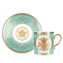 Best Special Edition Lustre Pink And Green Coffee Cup And Saucer Cups & Saucers