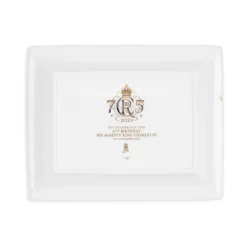 Clearance The King'S 75Th Birthday Limited Edition Navy Tray His Majesty The King'S 75Th Birthday